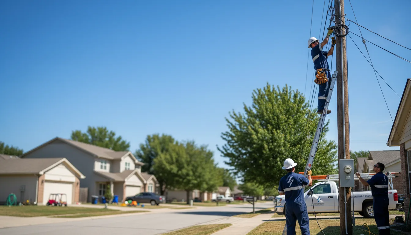 Residential electrician providing installation services in Little Falls, MN